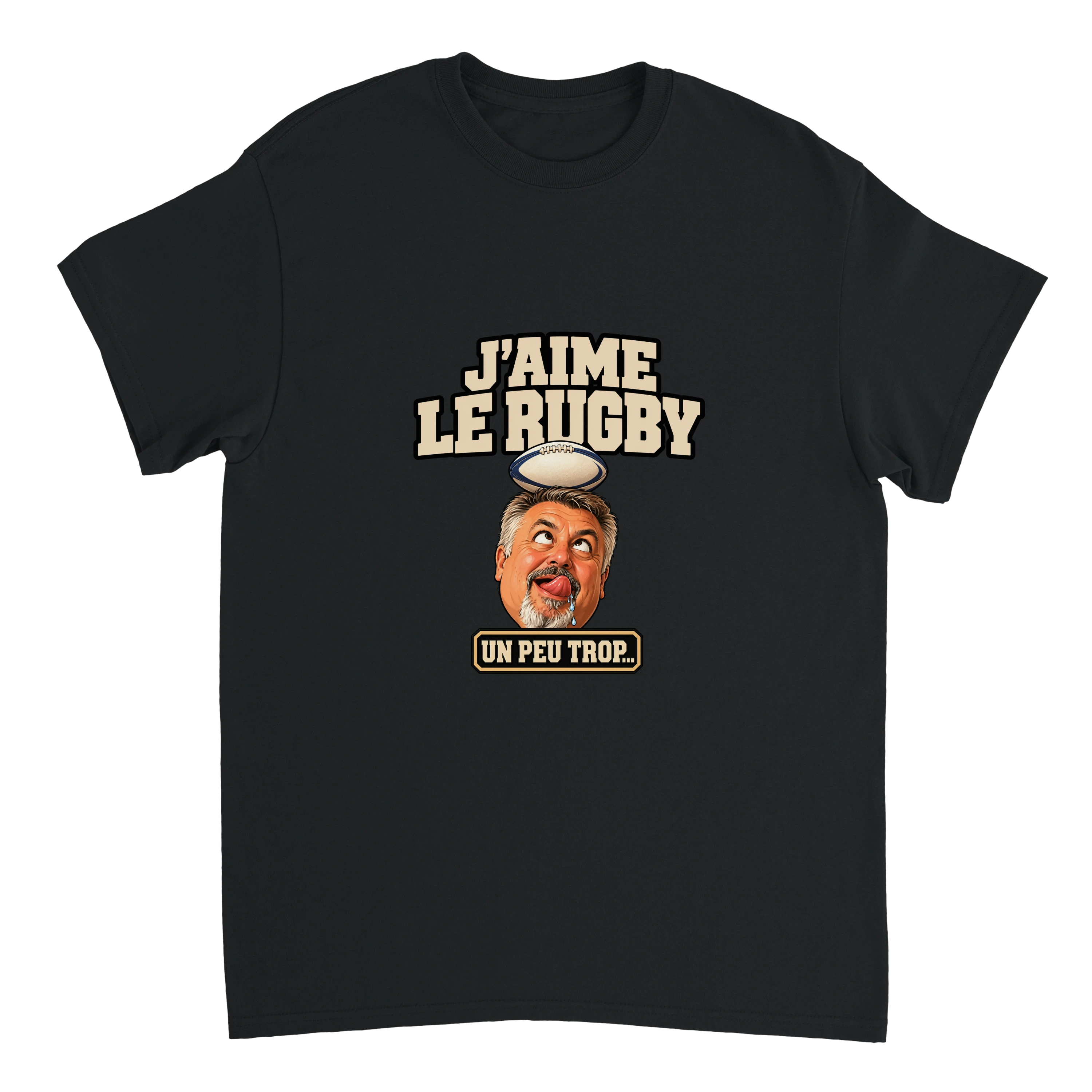 T-Shirt Rugby Bave Drôle - image 2