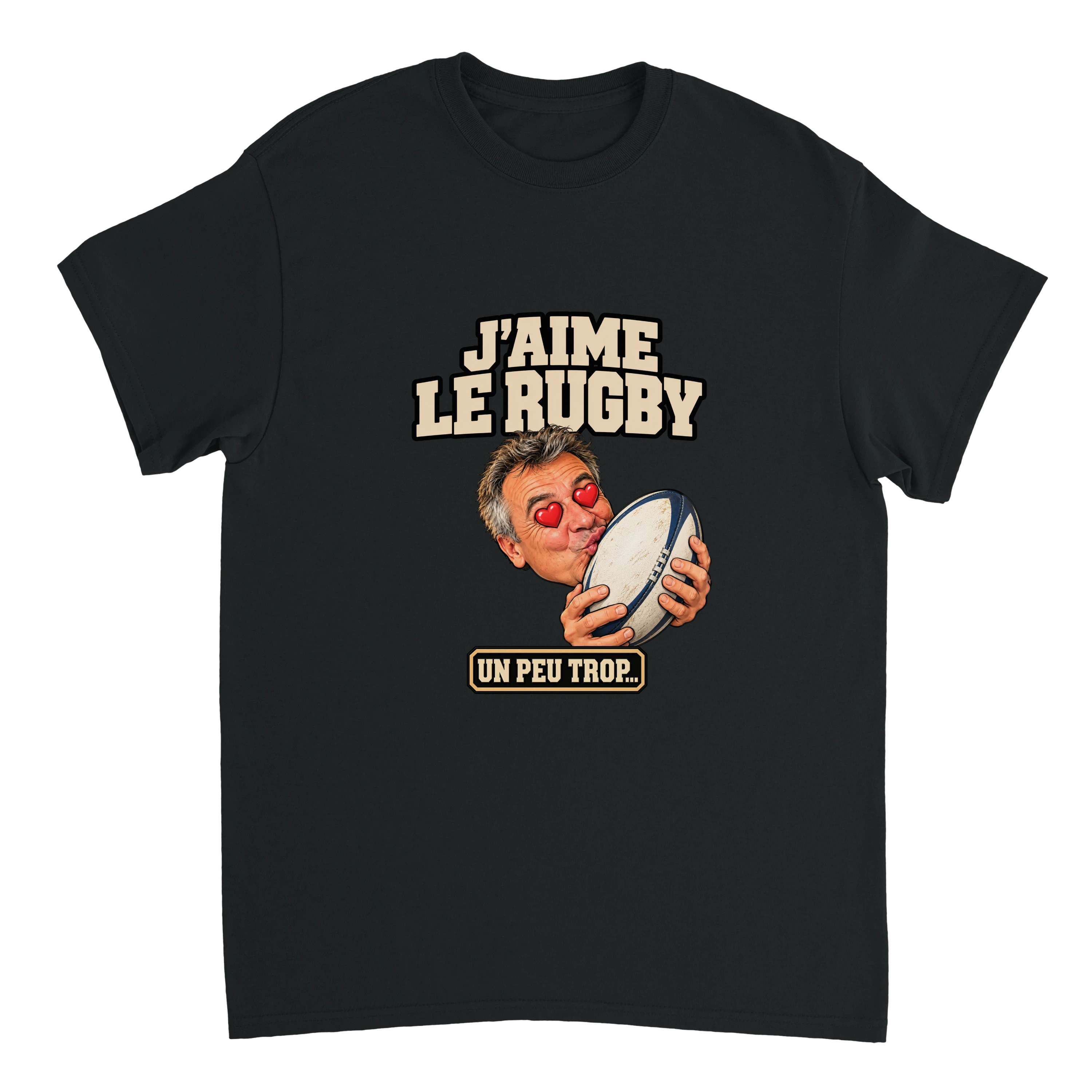 T-shirt Rugby Bisou Drôle - image 2