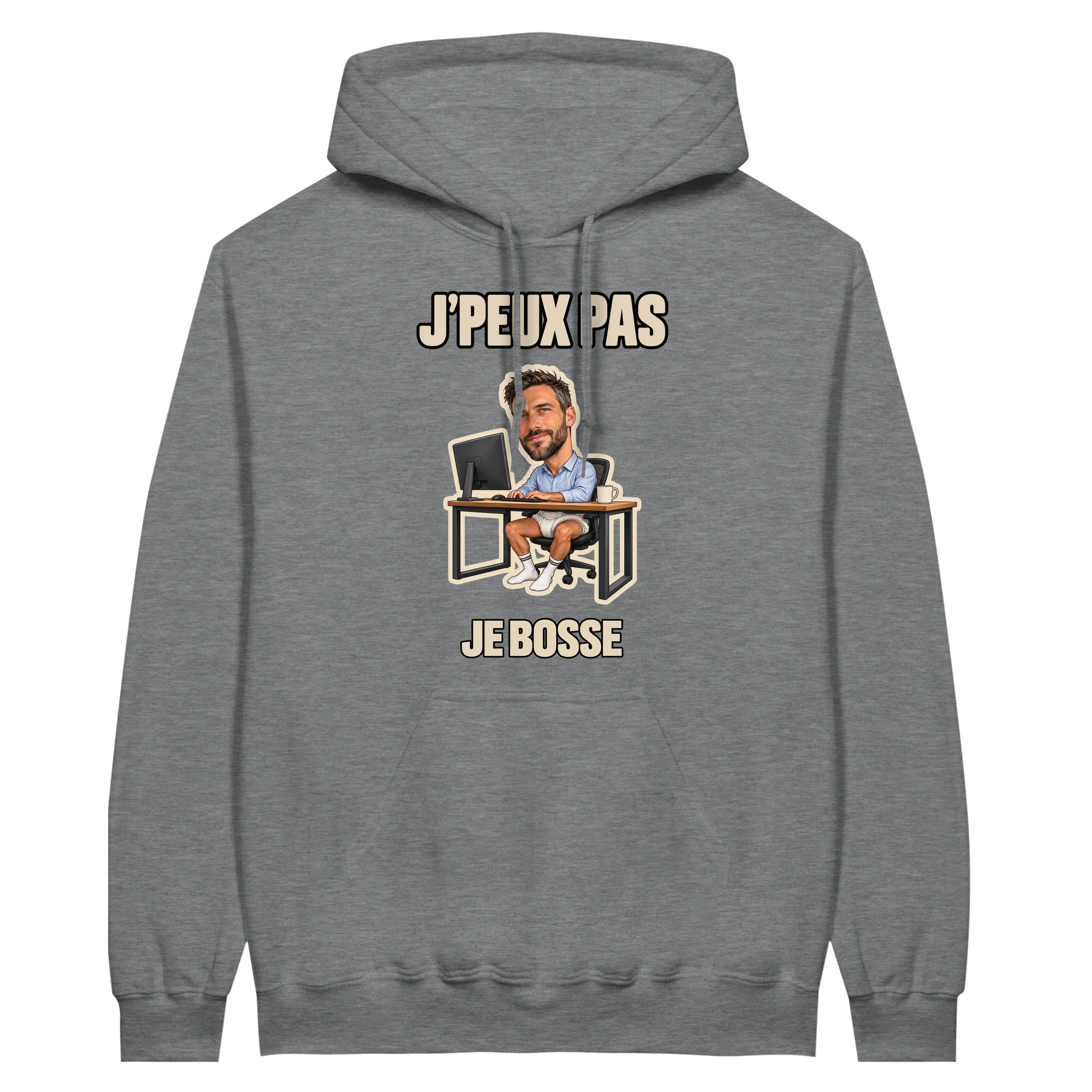 Hoodie J'peux pas JE BOSSE - image 2
