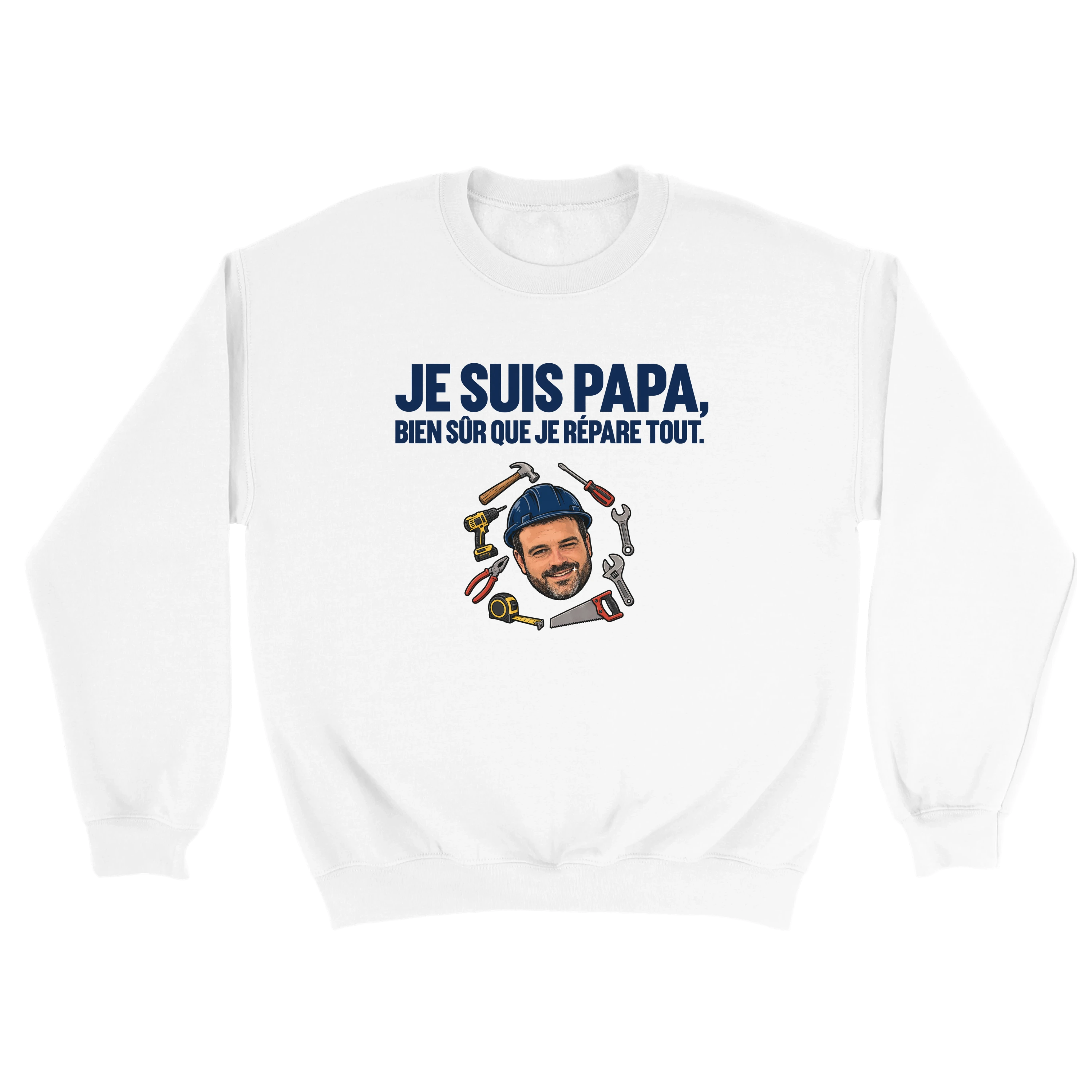 Crewneck Je suis Papa, bien sûr que je répare tout - image 2