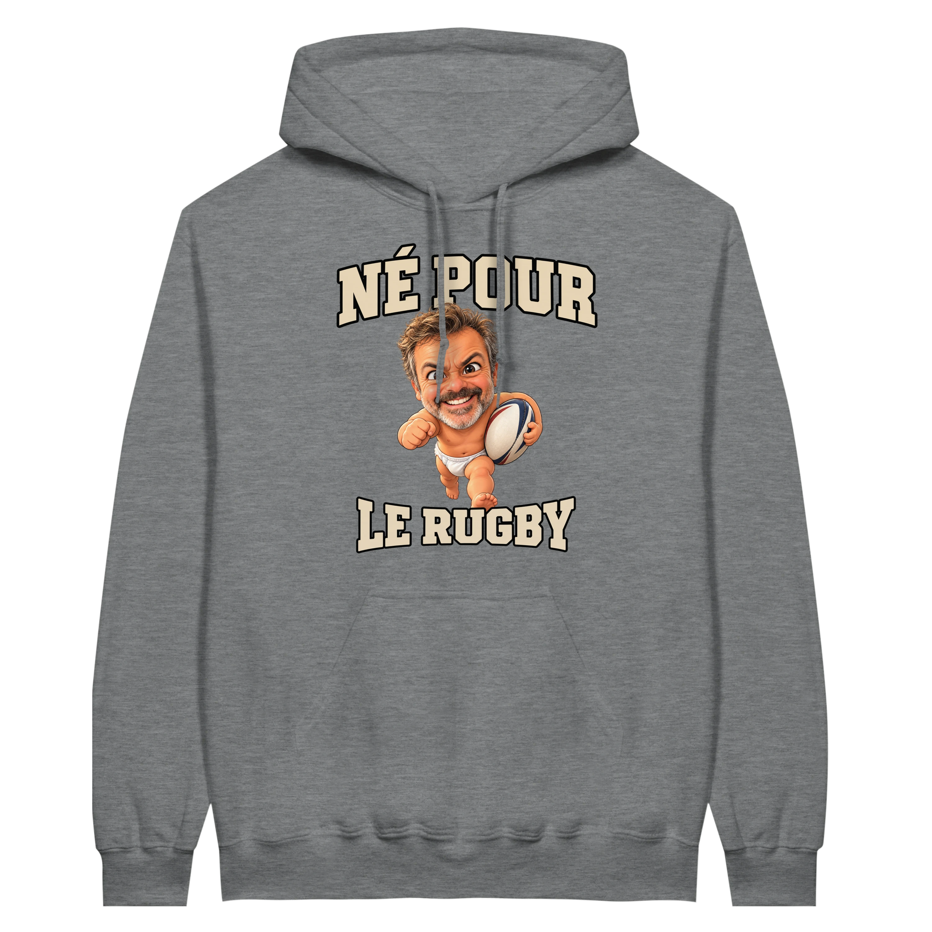Hoodie Né pour le Rugby - image 2