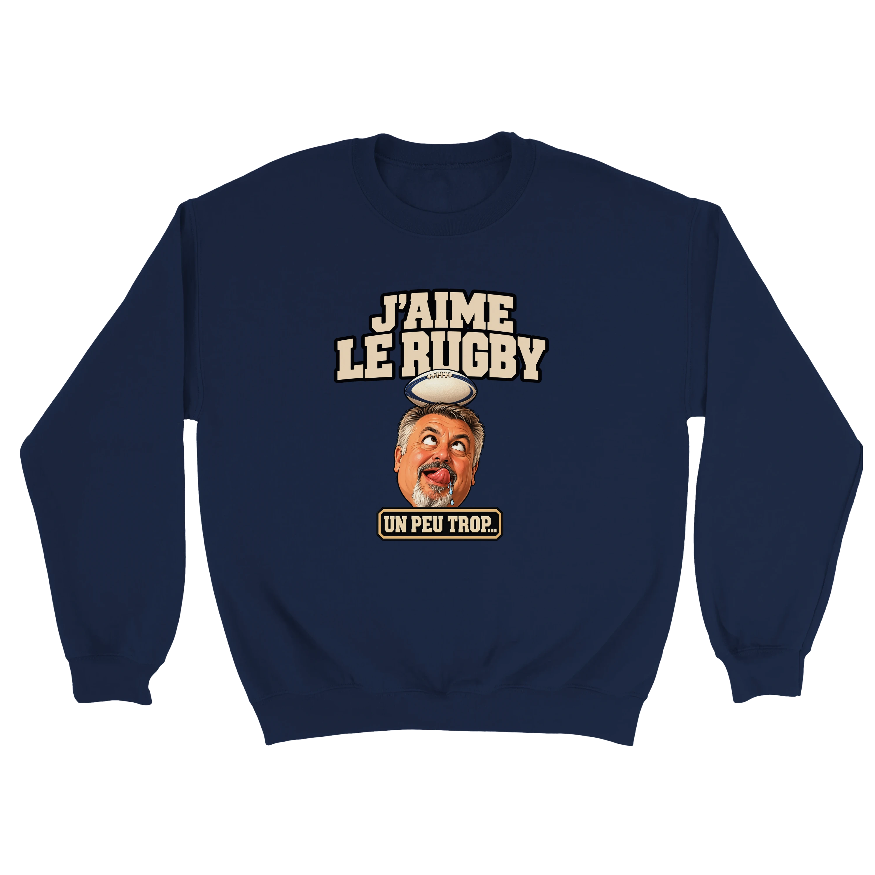 Sweatshirt Rugby Bave Drôle - image 2