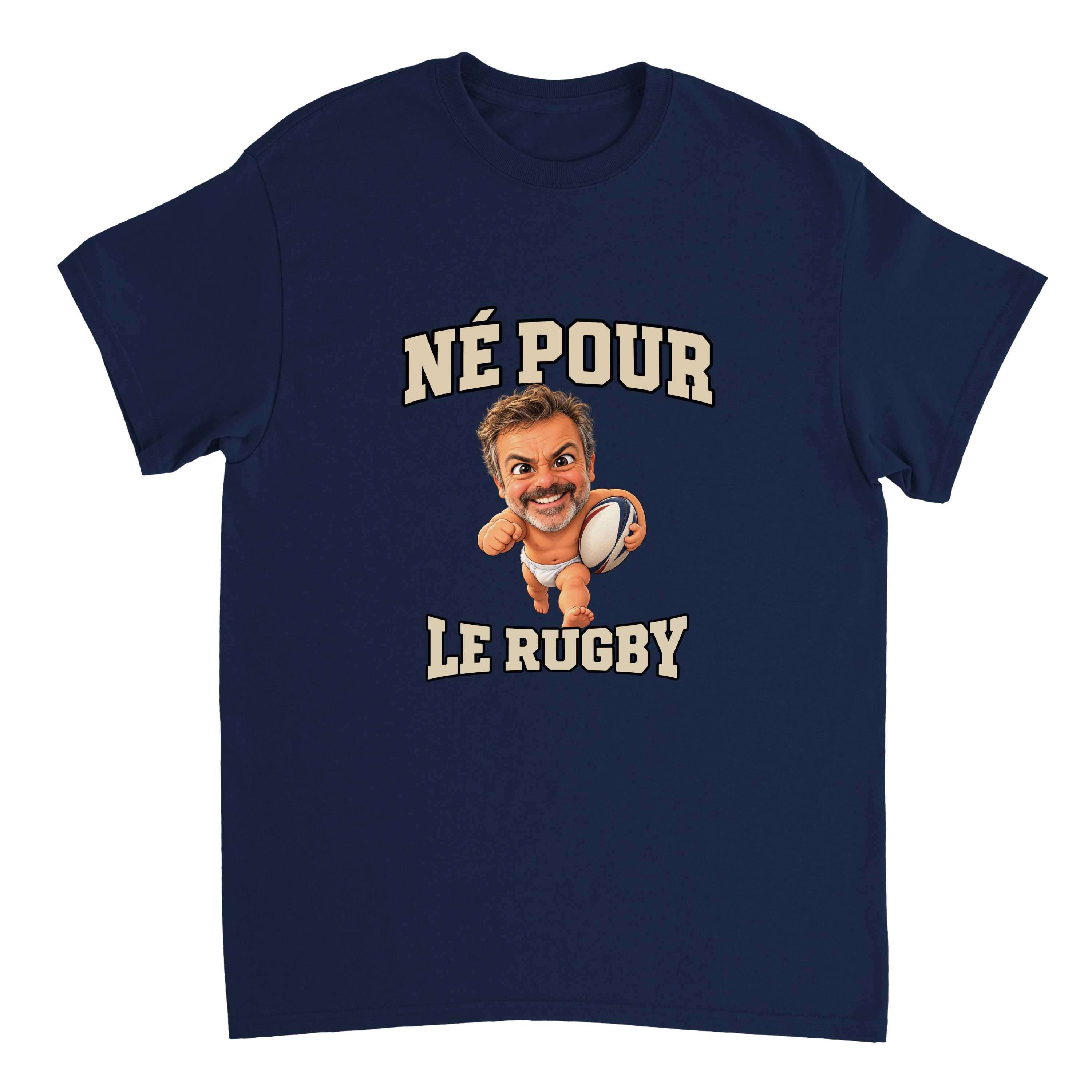 T-Shirt Né pour le Rugby - image 2