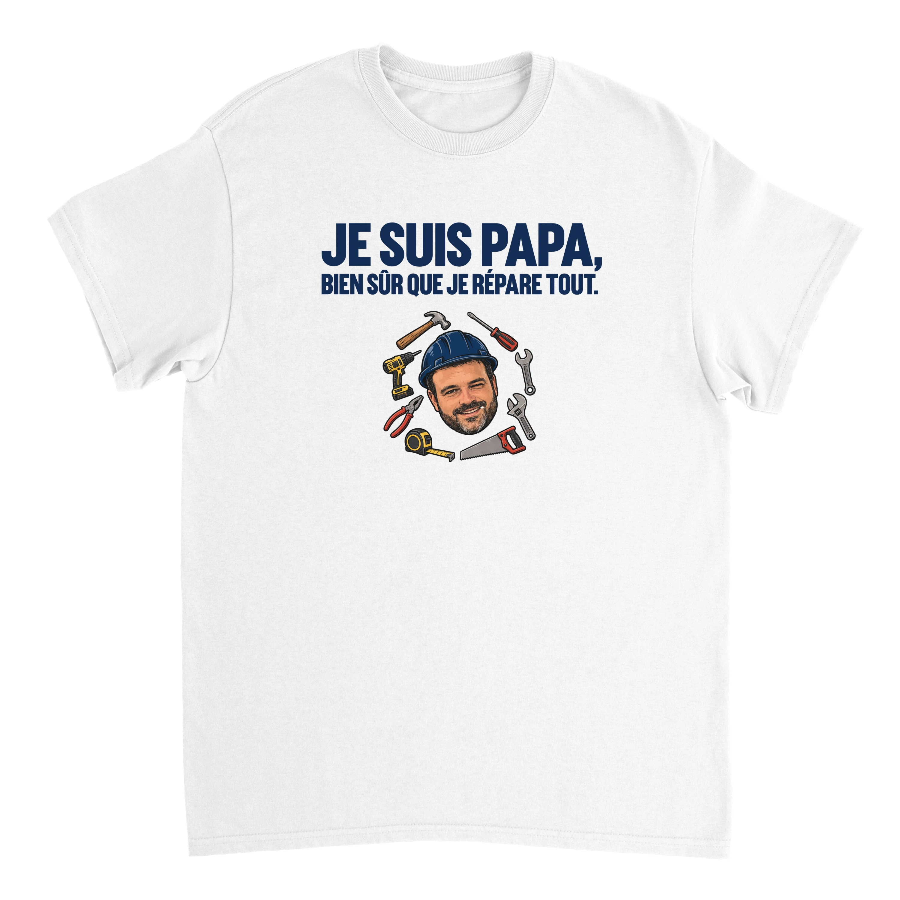 T-Shirt Je suis Papa, bien sûr que je répare tout - image 2